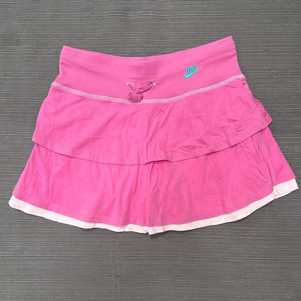 **NWT** GIRL’S NIKE PINK TIERED SKORT-SZ L